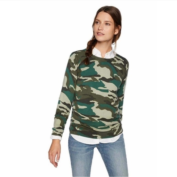 J Crew Merino Wool Tippi sweater in camouflage - Picture 2 of 7